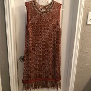 Fringe crochet dress